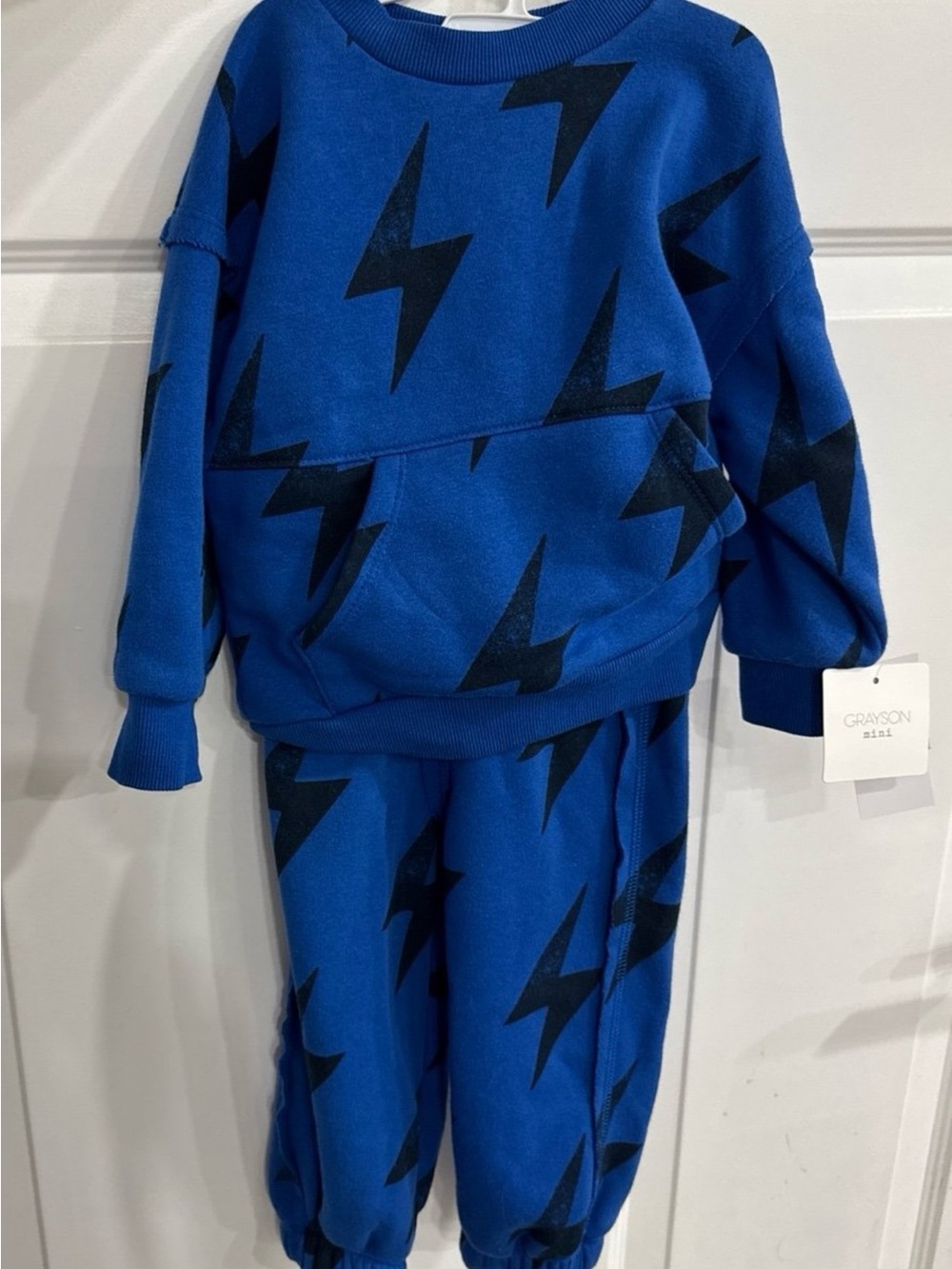 Grayson Mini Blue Lightning Kids Matching Set